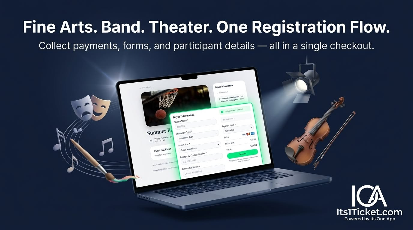 Performance and group registration in one checkout